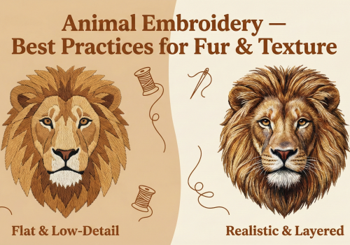 Animal Embroidery: Best Practices for Fur & Texture