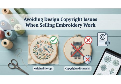 Avoiding Design Copyright Issues When Selling Embroidery Work