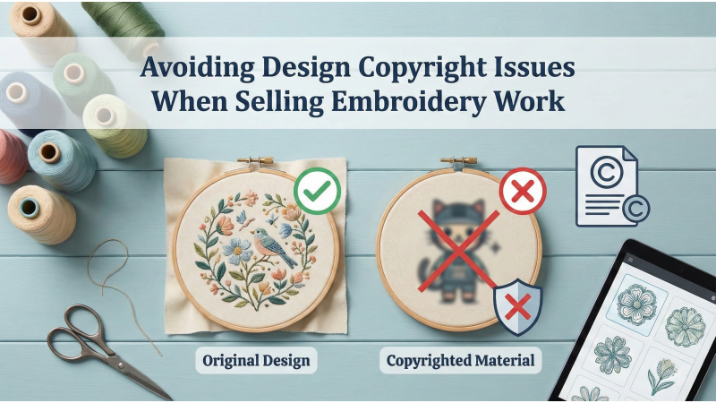 Avoiding Design Copyright Issues When Selling Embroidery Work