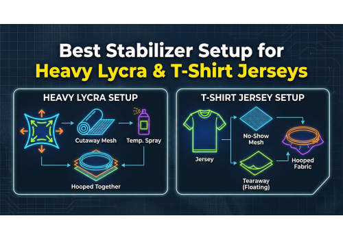 Best Stabilizer Setup for Heavy Lycra & T-Shirt Jerseys