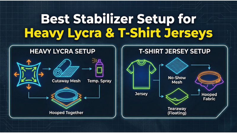 Best Stabilizer Setup for Heavy Lycra & T-Shirt Jerseys