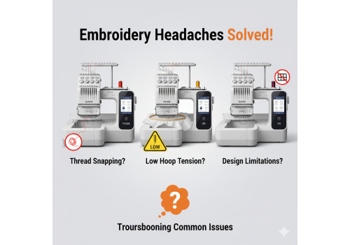 Brother Innov-is F440E / F540E / VR: Upper Thread Breaks, Hoop Tension Issues, and Built-In Design Limitations Explained