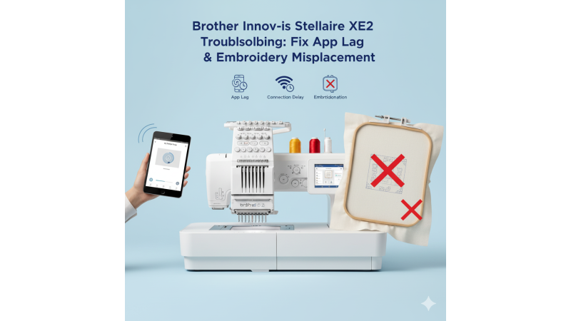 Brother Innov-is Stellaire XE2 Troubleshooting: Fix App Lag with My Design Snap and Embroidery Misplacement Issues