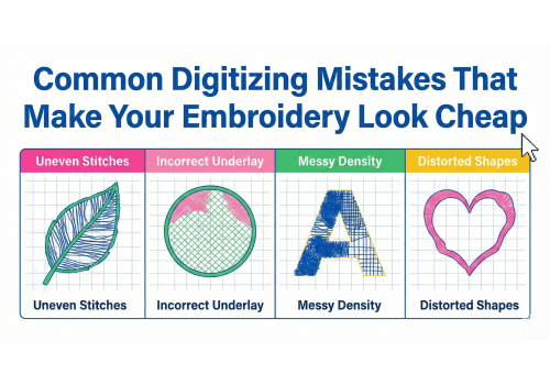 Common Digitizing Mistakes That Make Your Embroidery Look Cheap