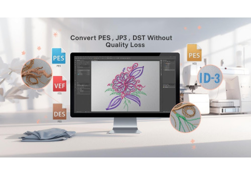 How to Convert Between PES, JEF, VP3, DST Without Losing Quality