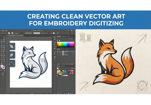 Creating Clean Vector Art for Embroidery Digitizing