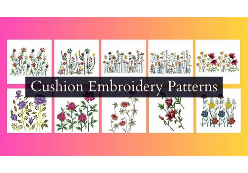 Cushion Embroidery  Patterns