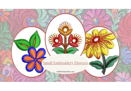 Easy Small Embroidery Flowers