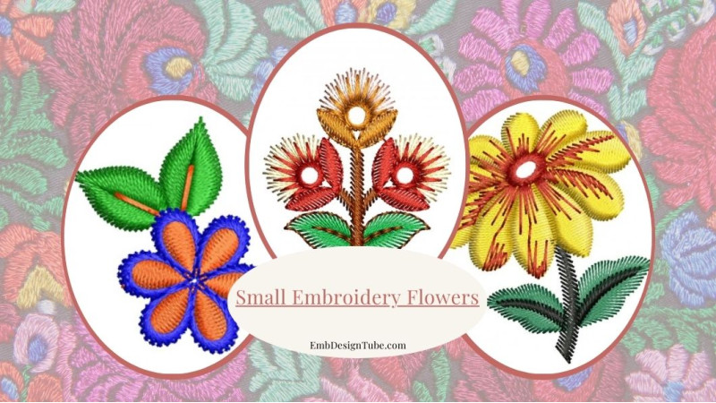 Easy Small Embroidery Flowers