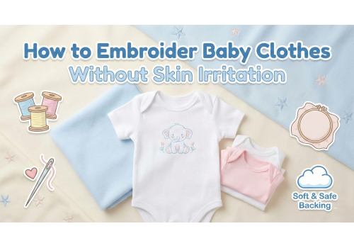 How to Embroider Baby Clothes Without Skin Irritation