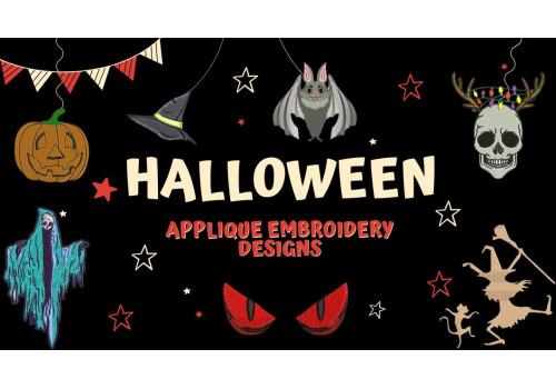 Halloween Applique Embroidery Designs