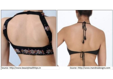 Halter Neck Blouse - Embroidery Trends