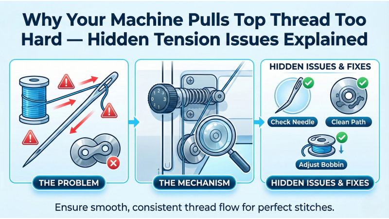 Why Your Machine Pulls Top Thread Too Hard — Hidden Tension Issues Explained