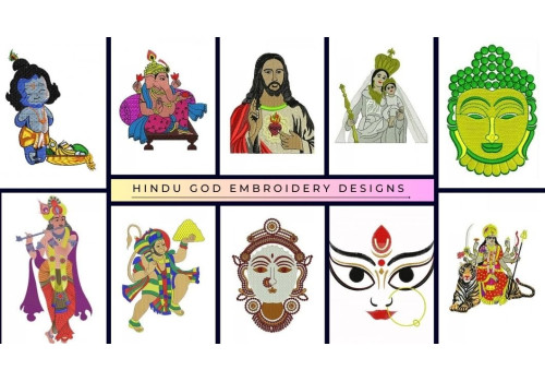 Hindu God Embroidery Designs