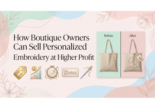 How Boutique Owners Can Sell Personalized Embroidery at Higher Profit