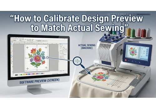 How to Calibrate Design Preview to Match Actual Sewing