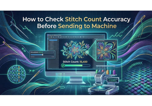 How to Check Stitch Count Accuracy Before Sending to Machine