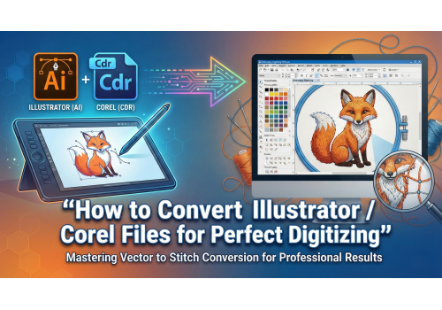 How to Convert Illustrator / Corel Files for Perfect Digitizing
