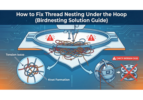 How to Fix Thread Nesting Under the Hoop (Birdnesting Solution Guide)