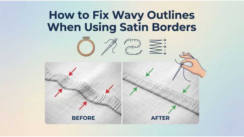 How to Fix Wavy Outlines When Using Satin Borders