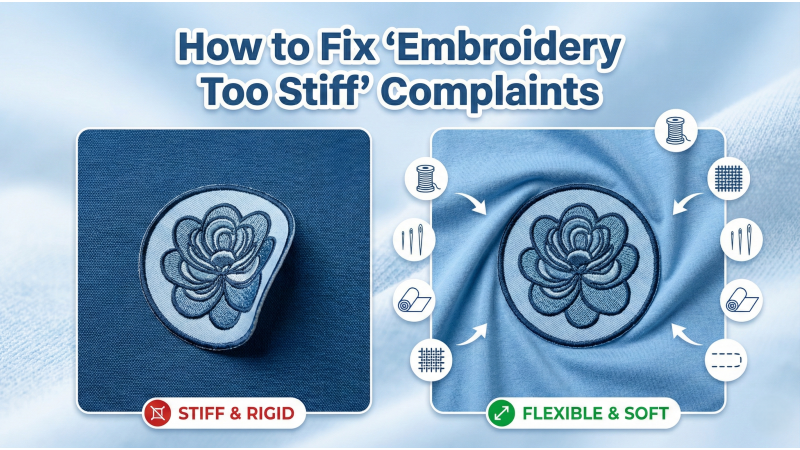 How to Fix “Embroidery Too Stiff” Complaints