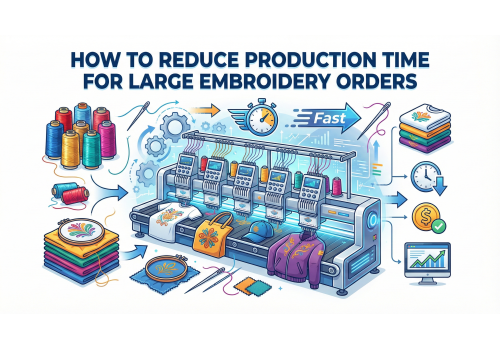 How to Reduce Production Time for Large Embroidery Orders