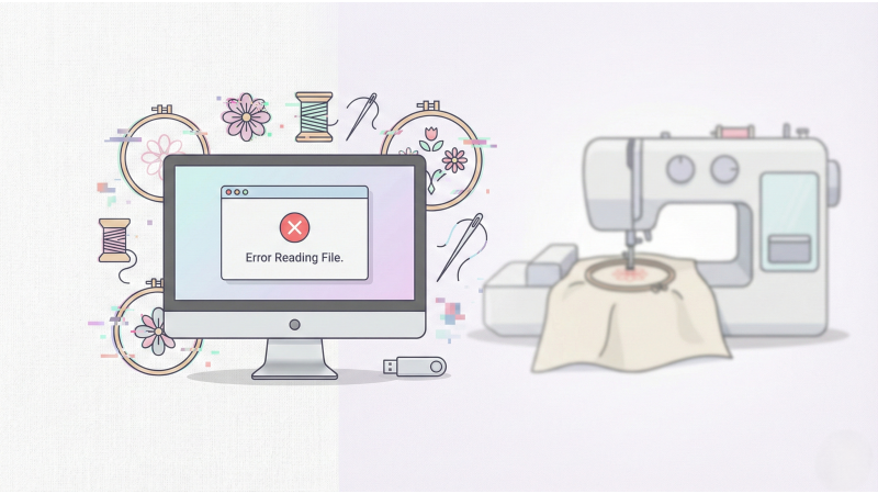 “Error Reading File” — How to Repair Broken Embroidery Files