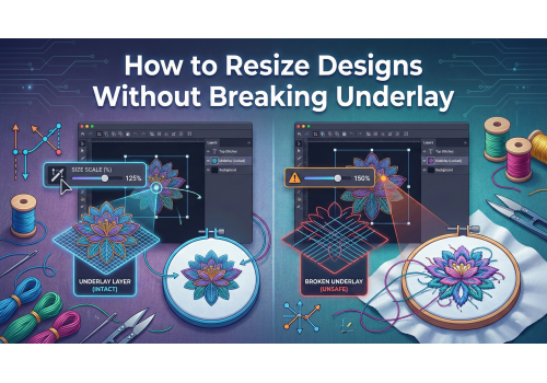 How to Resize Designs Without Breaking Underlay