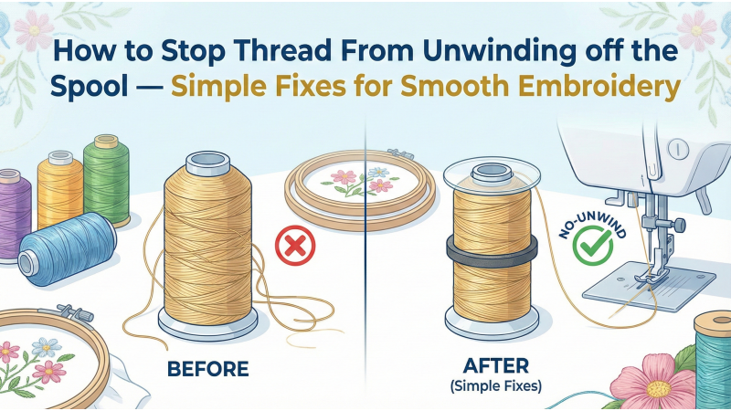 How to Stop Thread From Unwinding off the Spool — Simple Fixes for Smooth Embroidery