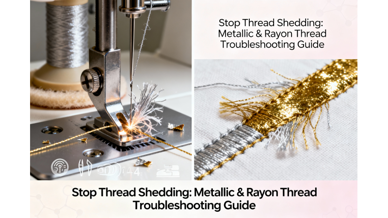 How to Stop Thread Shedding When Using Metallic or Rayon Threads