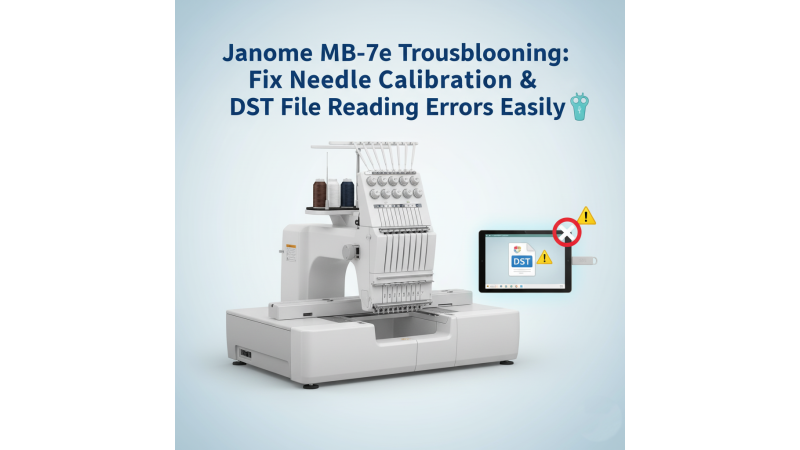 Janome MB-7e Troubleshooting: Fix Needle Calibration & DST File Reading Errors Easily