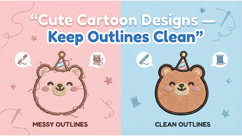 Cute Cartoon Designs — How to Keep Outlines Clean