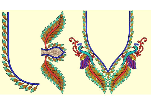 Best Peacock Embroidery Blouse Designs