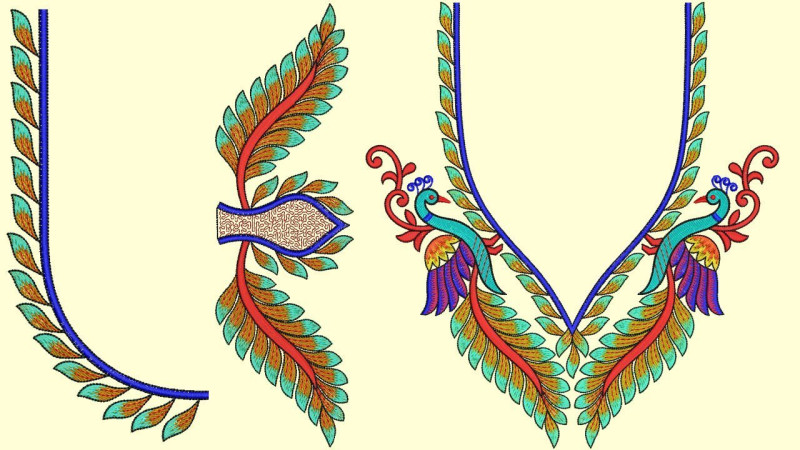Best Peacock Embroidery Blouse Designs
