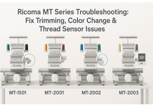 Ricoma MT Series Troubleshooting: Fix Trimming Failures, Color Change Delays & Thread Sensor Misfires