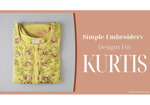 Simple Embroidery Designs For Kurtis
