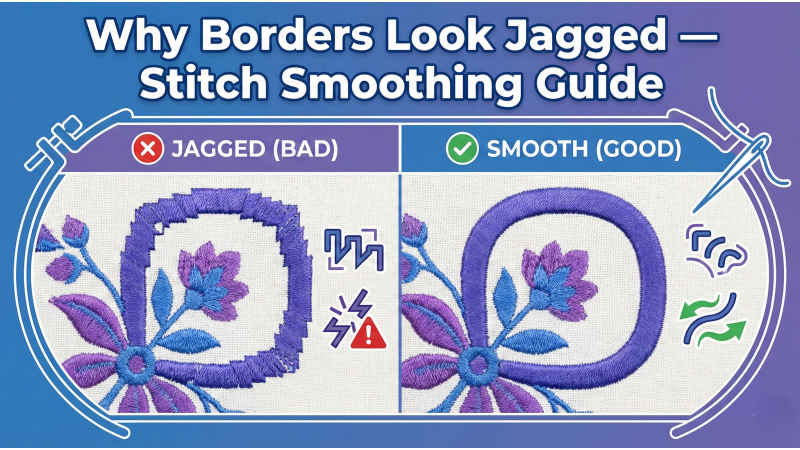Why Borders Look Jagged — Stitch Smoothing Guide