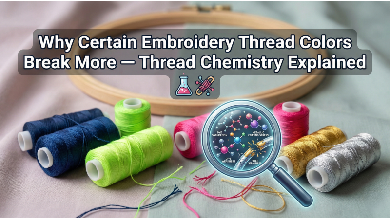 Why Certain Embroidery Thread Colors Break More — Thread Chemistry Explained