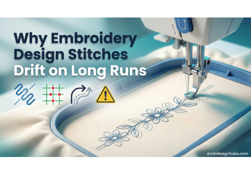 Why Embroidery Design Stitches Drift on Long Runs