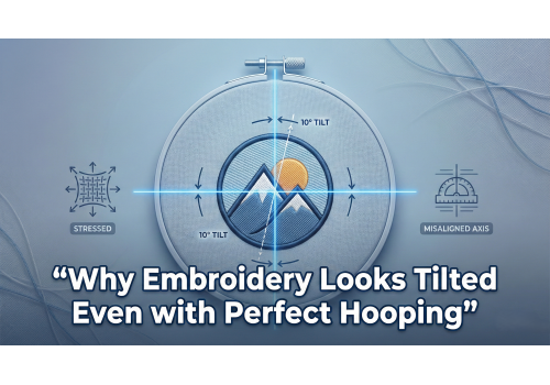 Why Embroidery Looks Tilted Even with Perfect Hooping