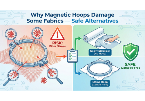 Why Magnetic Hoops Damage Some Fabrics — Safe Alternatives