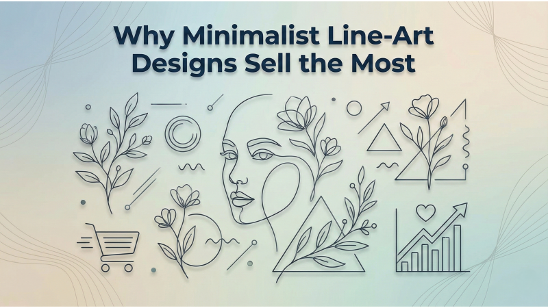 Why Minimalist Line-Art Designs Sell the Most