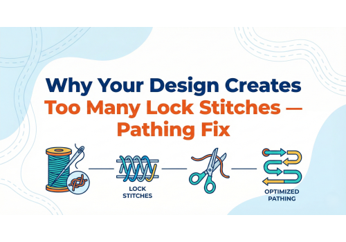 Why Your Design Creates Too Many Lock Stitches — Pathing Fix