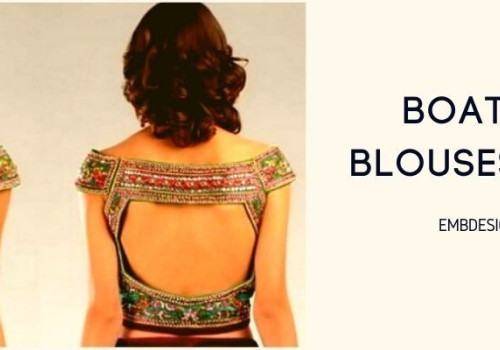 Top 10 Boat Neck Blouses Styles - Boat Neck Blouse Patterns