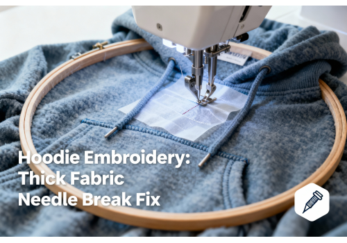 Hoodie Embroidery Problems: How to Fix Needle Breaks on Thick Fabric