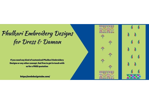 Phulkari Embroidery Designs for Dress & Daman
