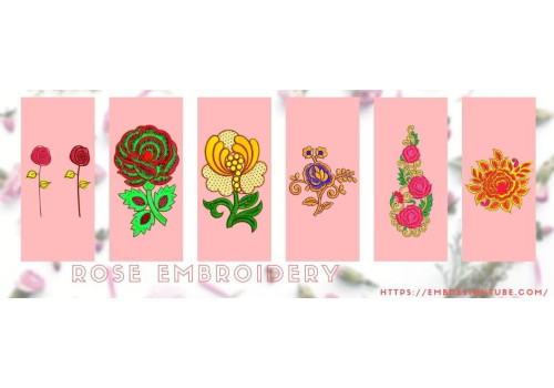 Beautiful Rose Embroidery Designs