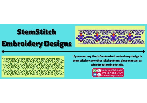 Stem Stitch Embroidery Designs