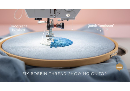 Bobbin Thread Showing on Top: Tension, Density, and Design Fix