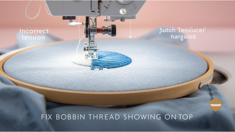 Bobbin Thread Showing on Top: Tension, Density, and Design Fix